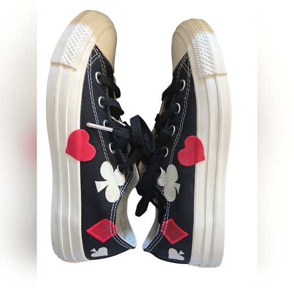 New Converse All Star Chuck Taylor Queen of Hearts Las Vegas Gambling Sneakers - Picture 3 of 7